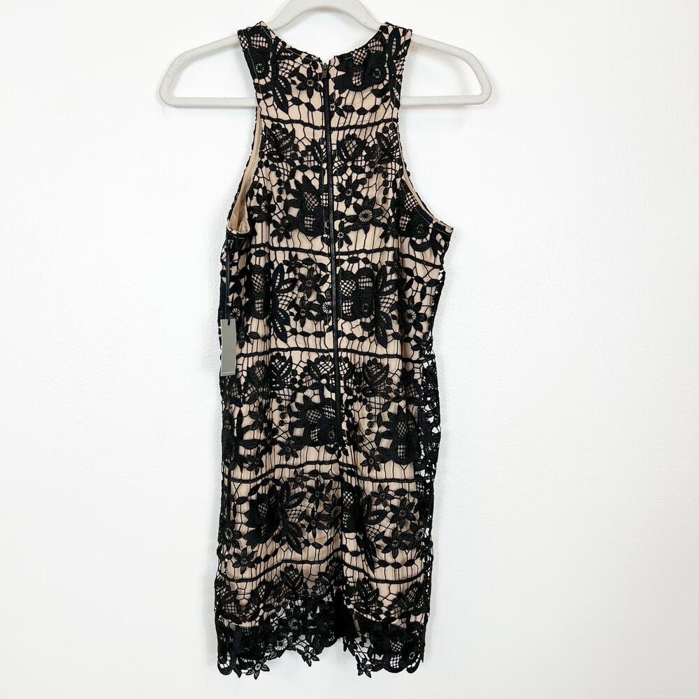 Lover's + Friends Caspian Shift Dress Black Crochet Lace Sleeveless Small NWT - Picture 6 of 14